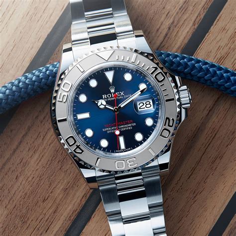 rolex yachtmaster blue dial review.